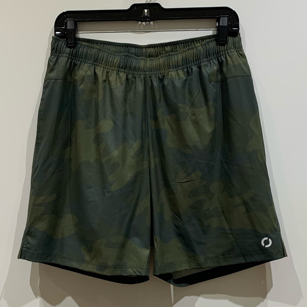 Green Camo Equinox Athletic Shorts